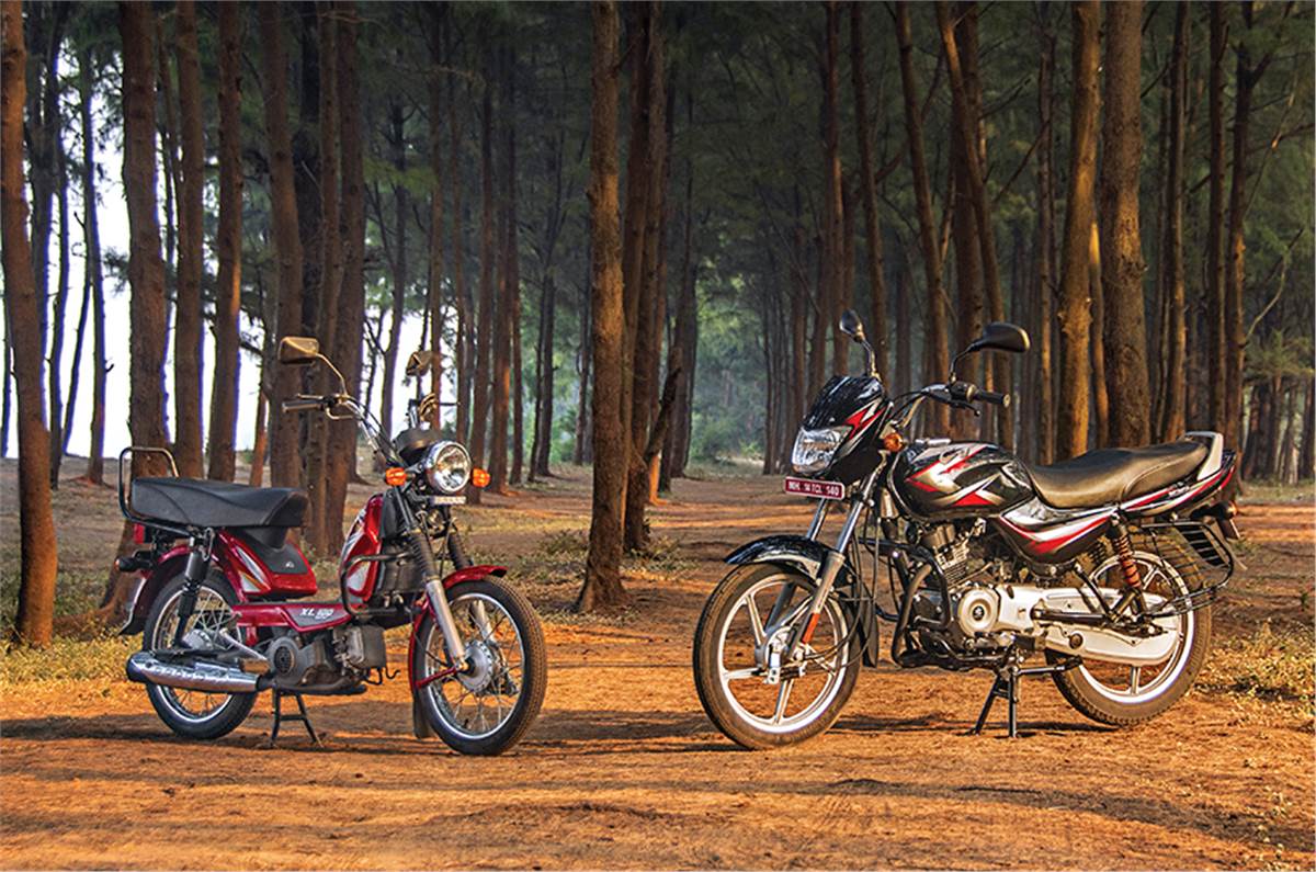 As Low As It Gets Tvs Xl 100 And Bajaj Ct100 Feature Feature Autocar India As Low As It Gets Tvs Xl 100 And Bajaj Ct100 Feature Feature Autocar India