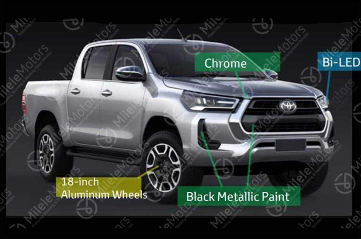 Updated Toyota Hilux Design Revealed In Leaked Images Autocar India Updated Toyota Hilux Design Revealed In Leaked Images Autocar India