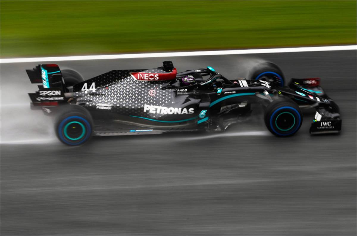 F1 2020 Styrian Gp Qualifying Results Hamilton Masters Wet Conditions To Take Pole Position Autocar India