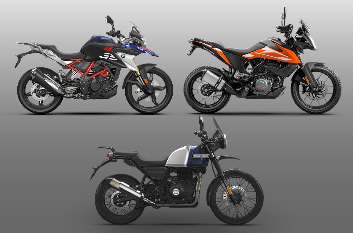 Ktm 250 Adventure Vs Re Himalayan Vs Bmw G 310 Gs Specifications Comparison Autocar India