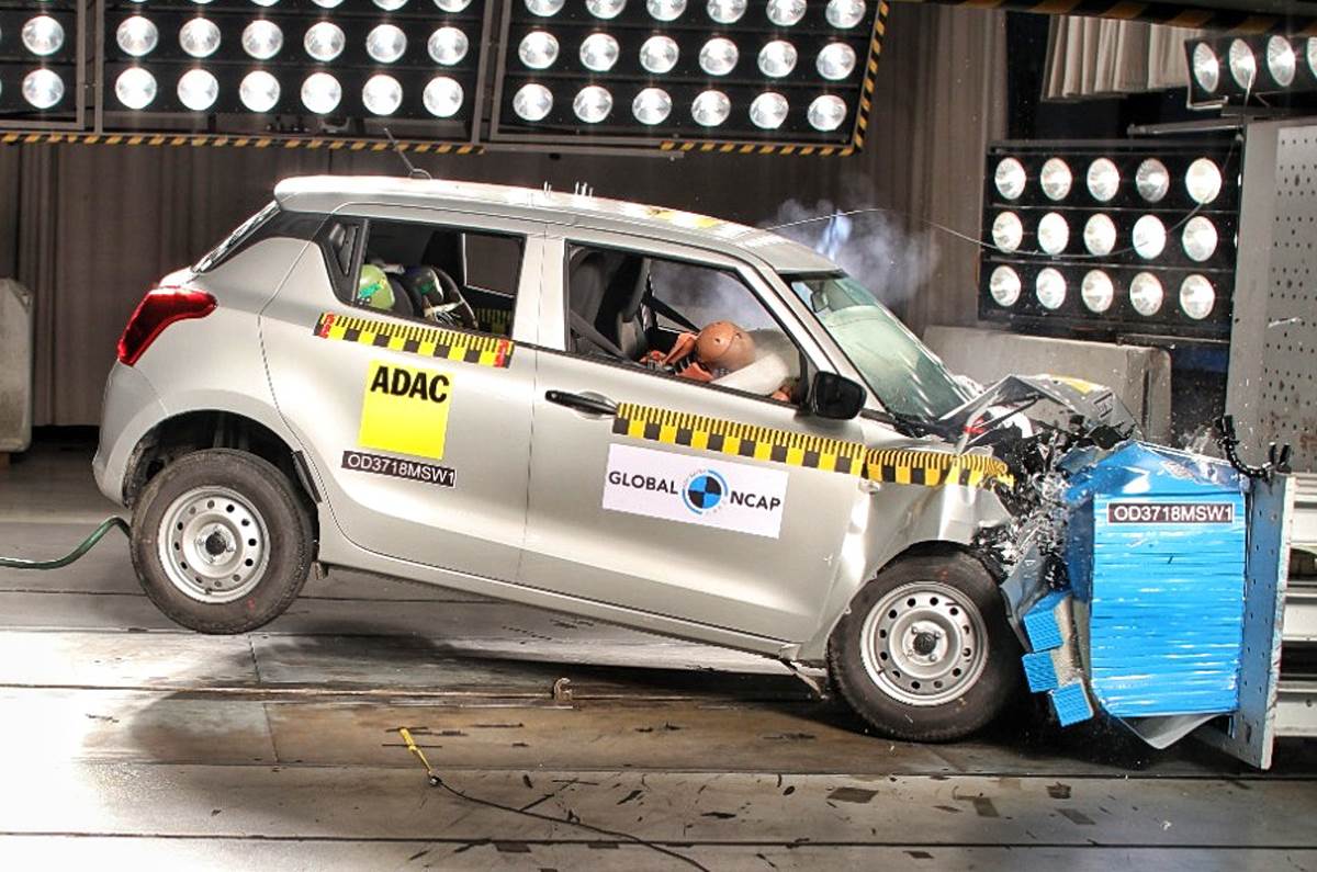Maruti Swift crash test rating 2022, Global NCAP, full report