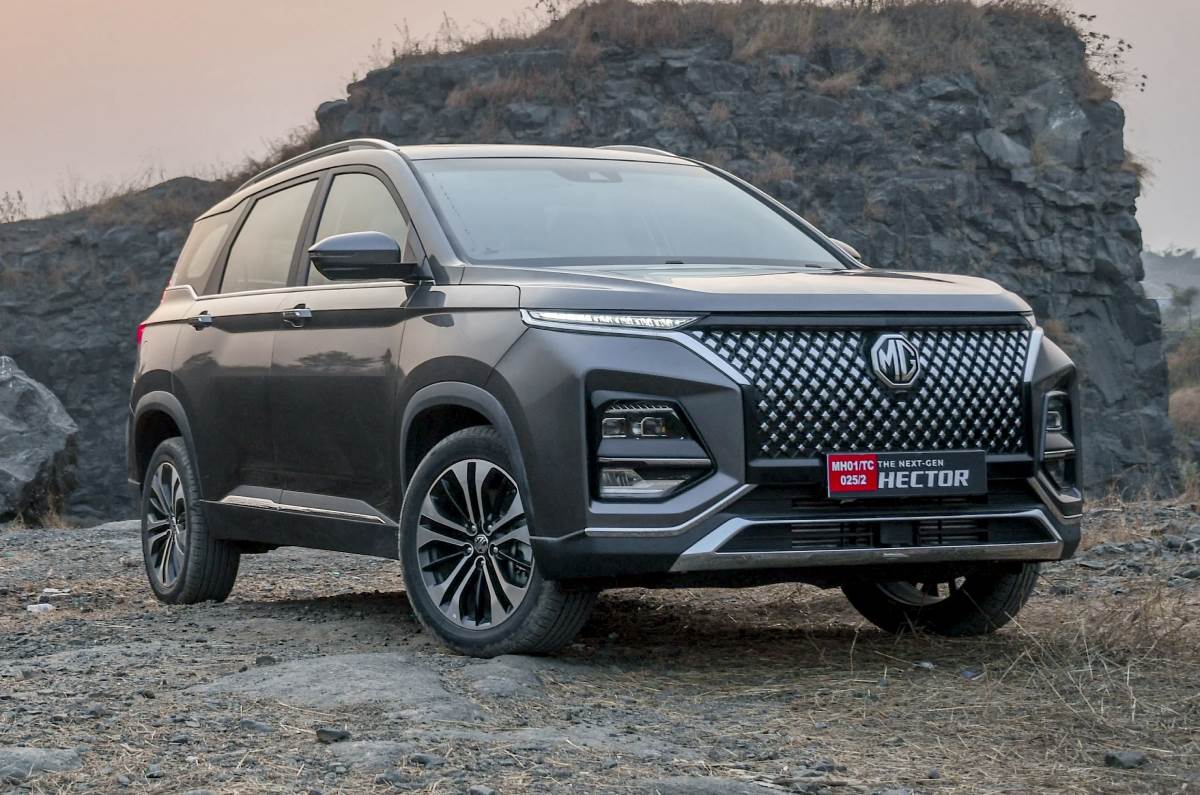 MG Hector front right side MG Hector front right side