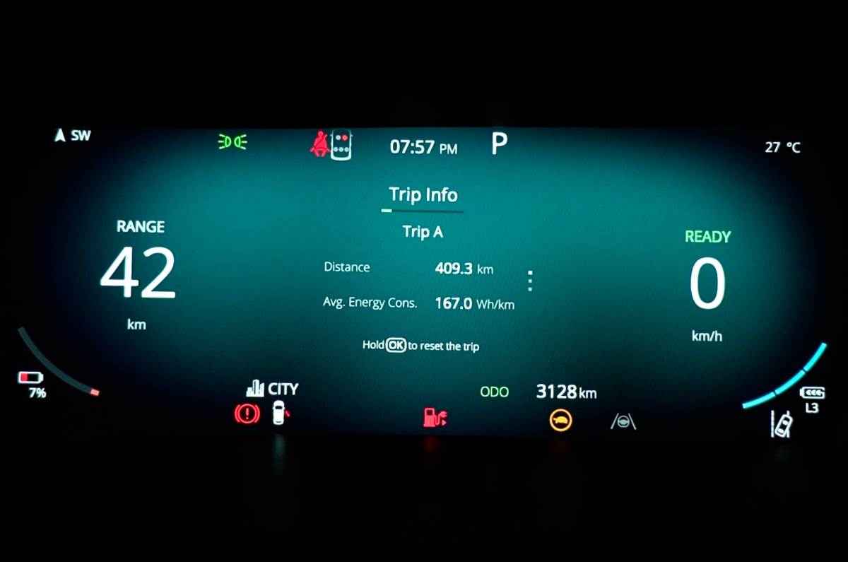Tata Harrier EV Mumbai-Pune-Mumbai state of charge at the end Tata Harrier EV Mumbai-Pune-Mumbai state of charge at the end