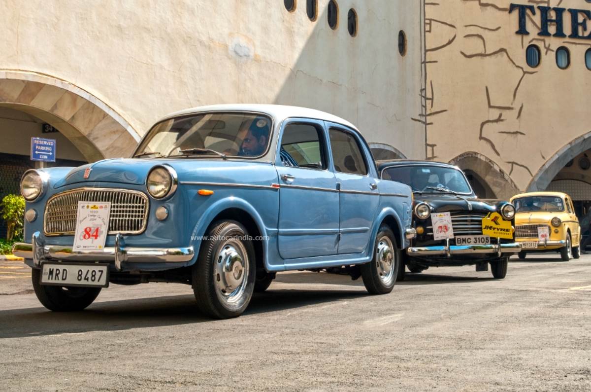 Vintage car rally mumbai, images, pictures, fiat india, VW bus