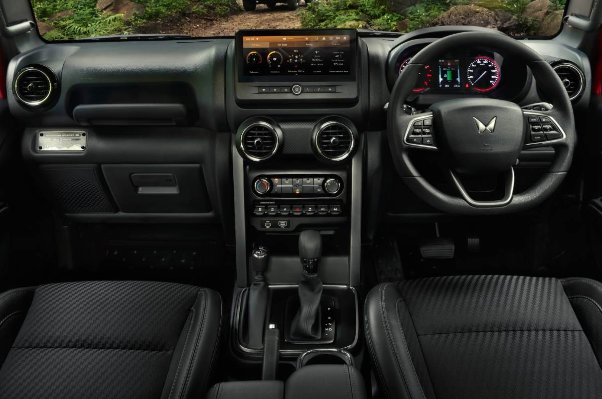 2025 Mahindra Thar interior 2025 Mahindra Thar interior