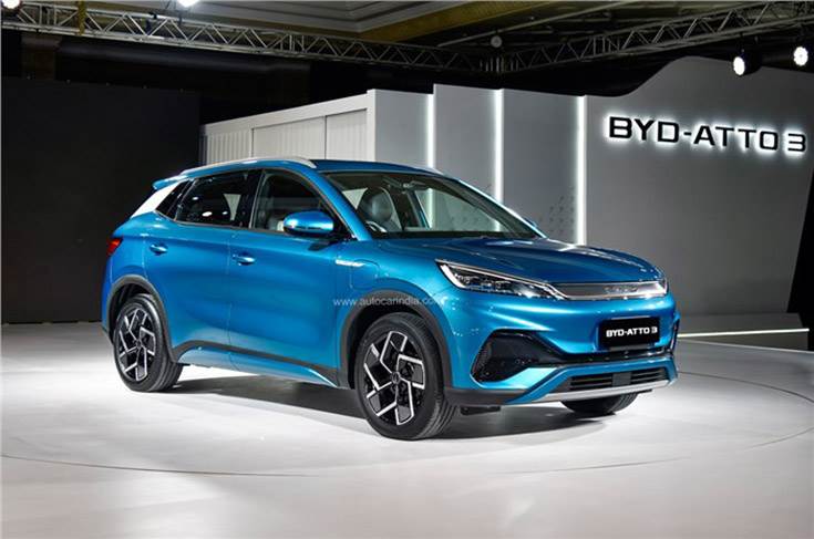 BYD India unveils Atto 3 SUV, targets sales of 15,000 EVs in CY2023 ...