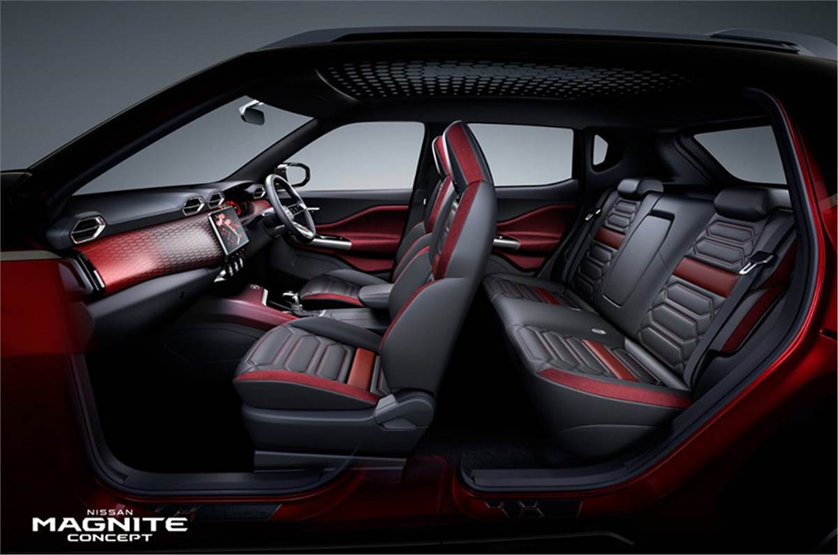 Nissan Magnite SUV concept interior out Autocar India