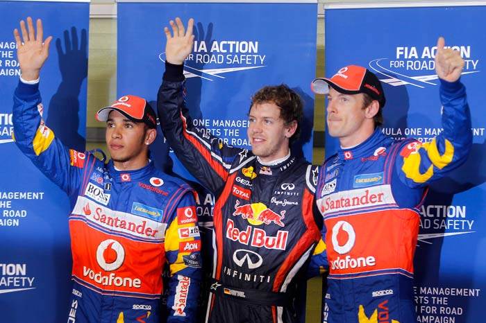 Vettel equals Mansell's record with 14th pole