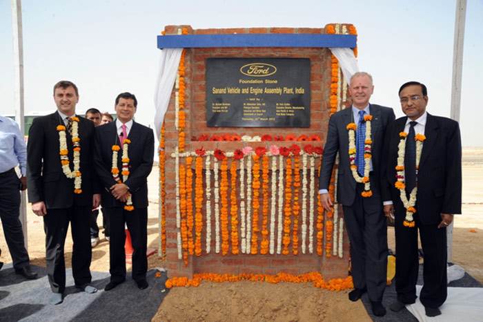 Ford lays Sanand plant foundation