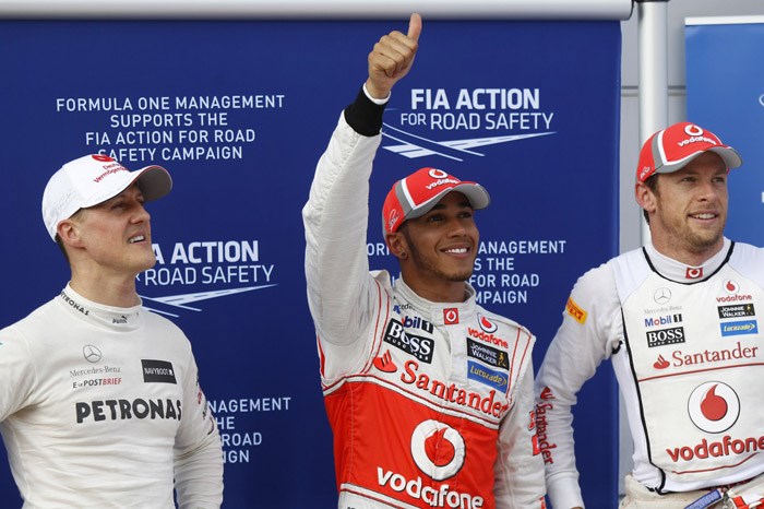 Hamilton clinches pole in Malaysia