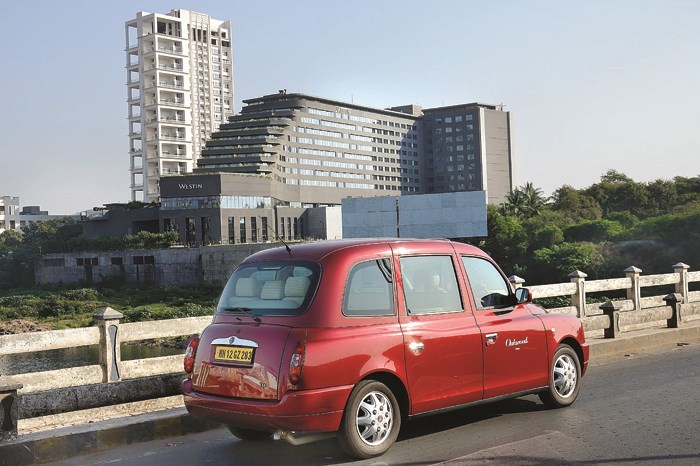 Driving London's iconic taxi in India