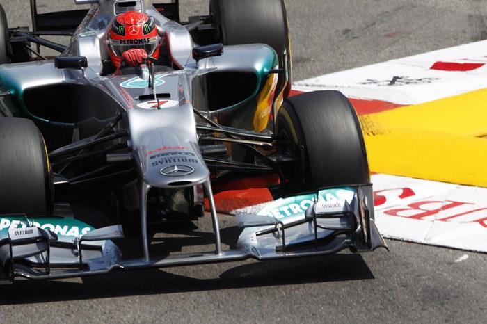 Schumacher quickest, Webber on pole at Monaco