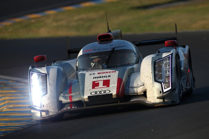 #1 Audi crew wraps up victory at 2012 Le Mans