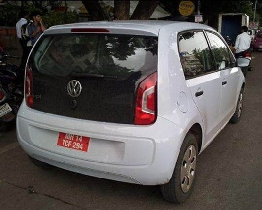 Volkswagen Up spied in India