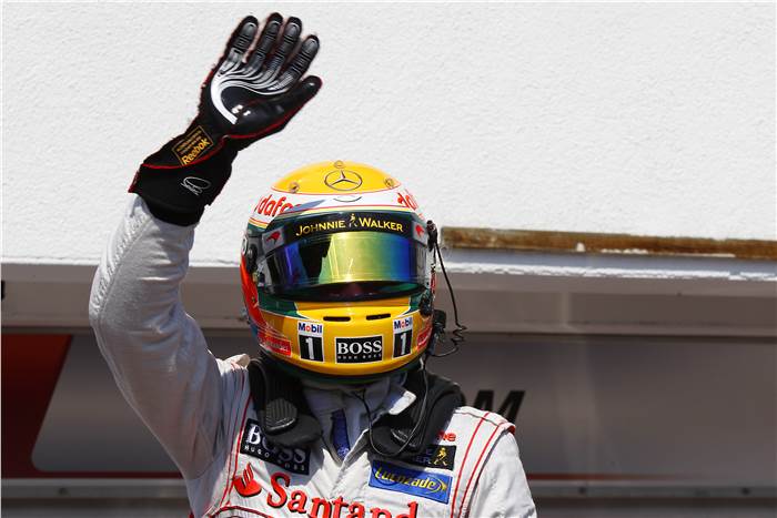Lewis on pole for Hungarian GP