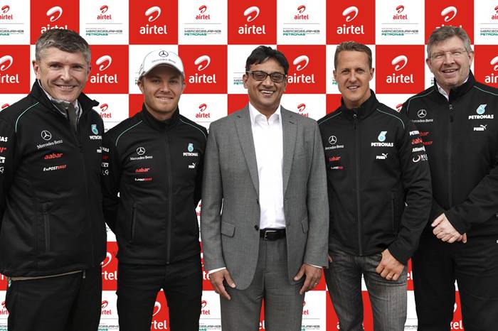 Airtel partners with Mercedes AMG F1