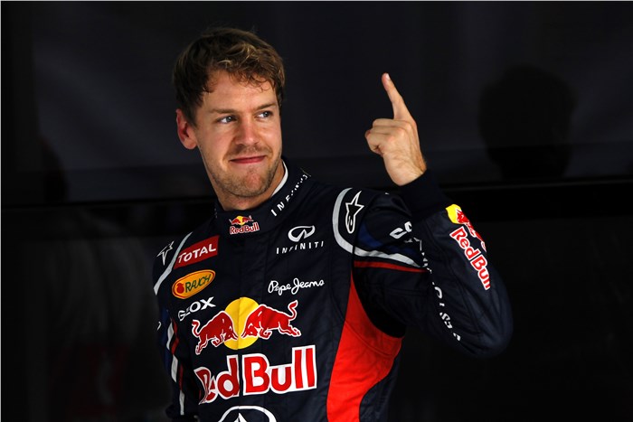 Indian GP: Vettel leads all-Red Bull front row