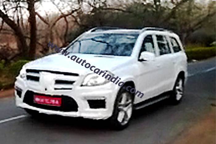 New 2013 Mercedes GL-Class spied in India