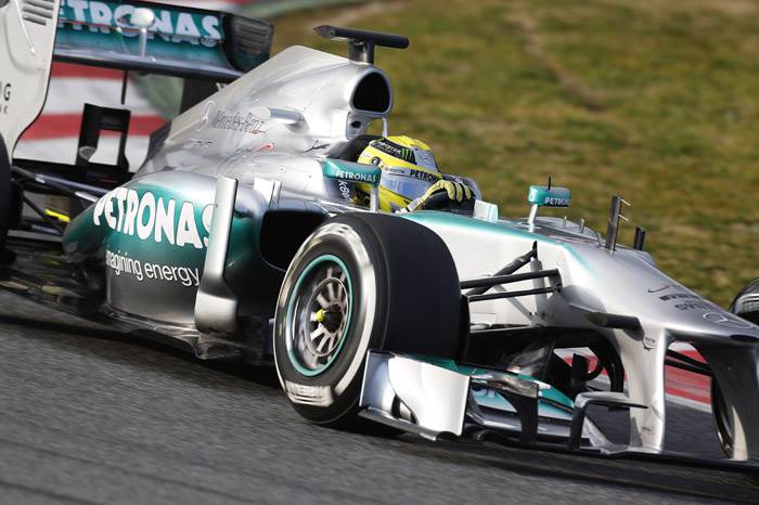 Rosberg sets the pace at Barcelona