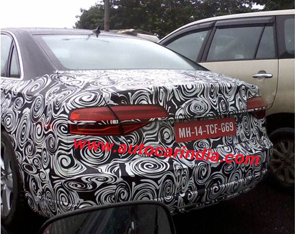 Audi A8 facelift spied in India