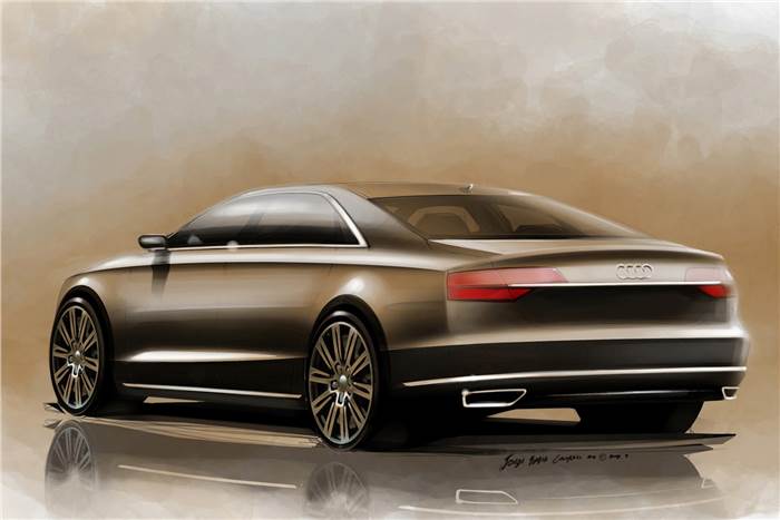 Audi A8 facelift teased