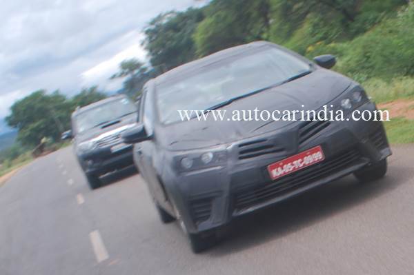 2014 Toyota Corolla spied in India