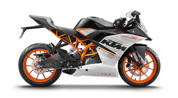 KTM RC390, RC200 and RC125 unveiled