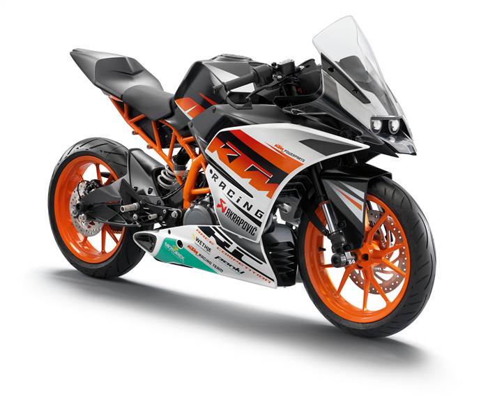 KTM RC390, RC200 and RC125 unveiled