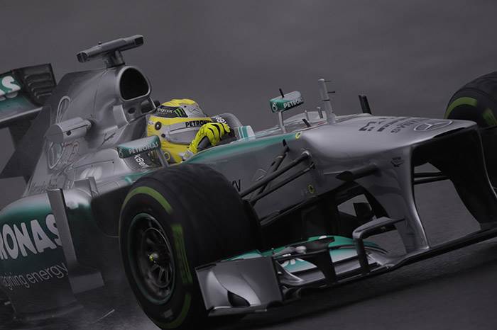 Brazilian GP: Rosberg on top in wet practice