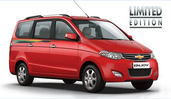 Chevrolet Enjoy MPV limited edition launched 