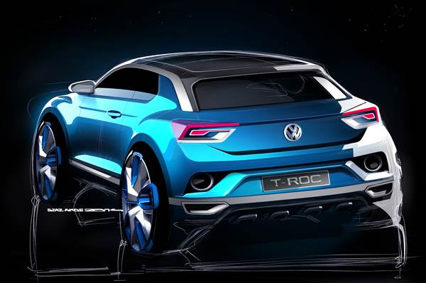 Geneva 2014: Volkswagen T-Roc SUV concept sketches revealed