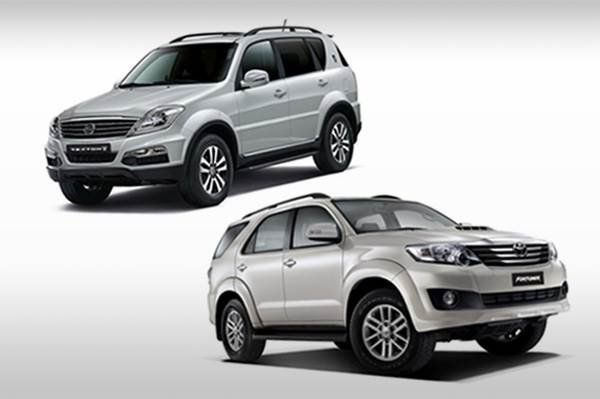 SsangYong Rexton RX6 vs Toyota Fortuner 4X4 MT: Specifications comparison