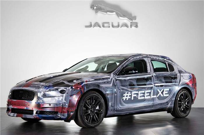 Jaguar XE sedan prototype shown
