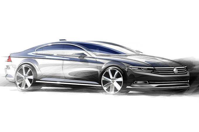 VW releases sketches of 2015 Passat