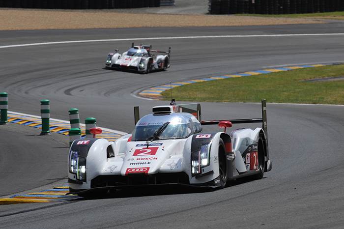 Audi leads at Le Mans past half-way mark