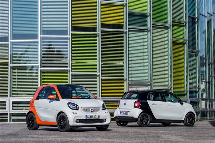 Smart reveals all-new Fortwo and Forfour