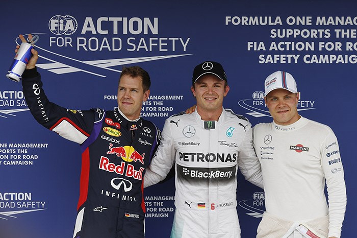 Hungarian GP: Rosberg on pole, fire puts Hamilton out of Q1