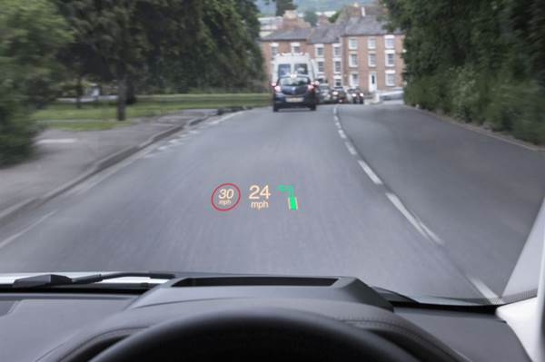 Range Rover Evoque gets laser Heads-Up Display