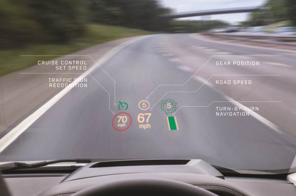 Range Rover Evoque gets laser Heads-Up Display