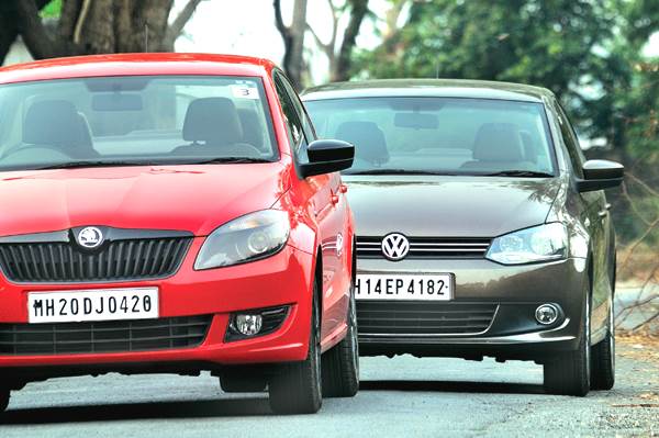 Volkswagen Vento diesel auto vs Skoda Rapid Diesel auto comparison