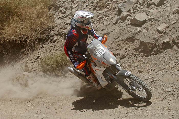 Santosh continues steady progress, Sherco-TVS back in top 10