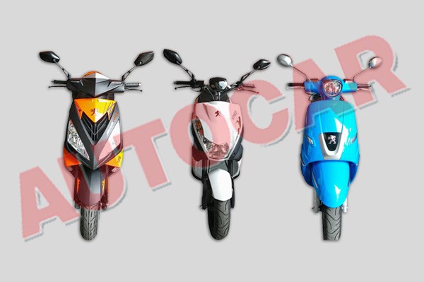 Peugeot scooters spied in India