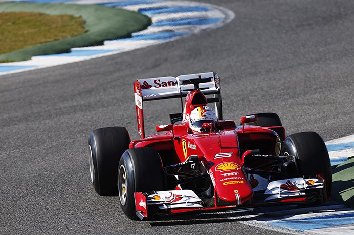F1: Vettel fastest for Ferrari on day one of testing