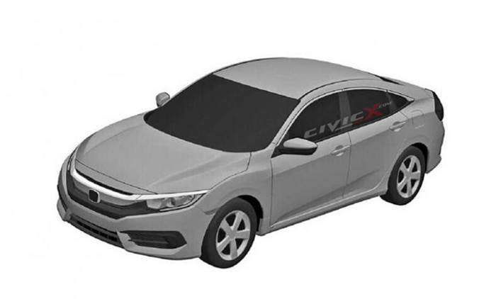 2016 Honda Civic sedan patent sketches leaked