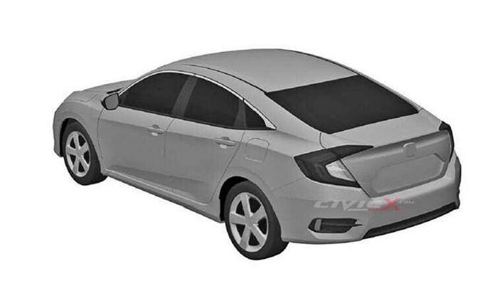 2016 Honda Civic sedan patent sketches leaked