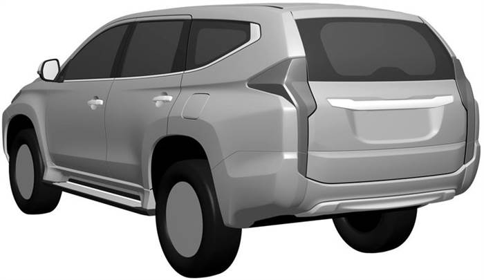 Next-gen Mitsubishi Pajero Sport patent renderings leaked