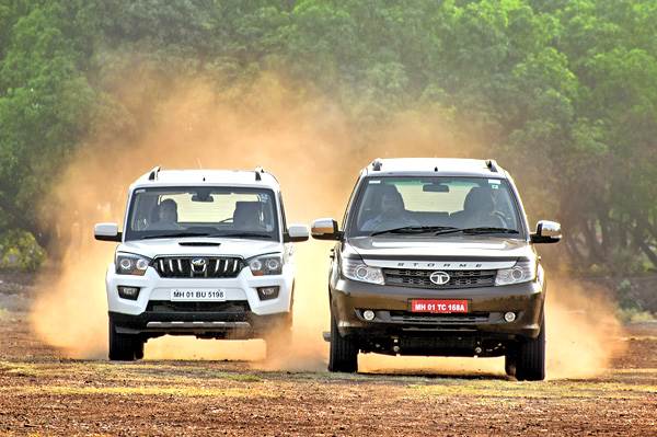 Tata Safari Storme facelift vs Mahindra Scorpio comparison