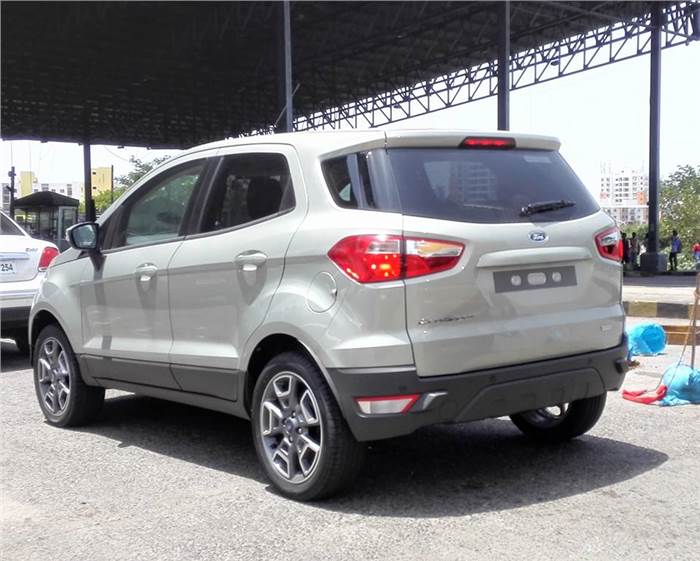 Updated Ford EcoSport spied in India