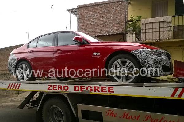 BMW 3-series facelift spied in India