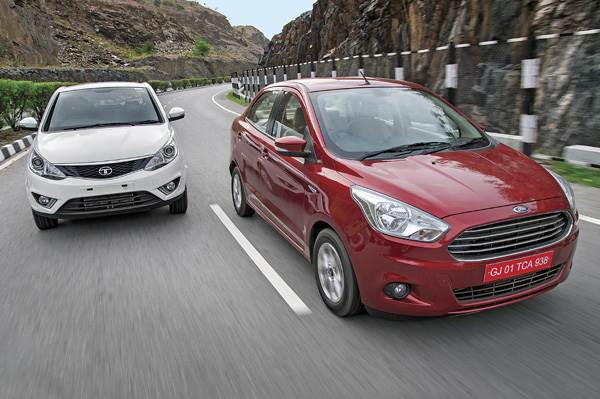Ford Figo Aspire vs Tata Zest diesel comparison